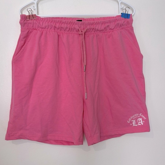🎉4/30$🎉 Streetwear Society Pink Athletic Shorts with Elastic Waistband 🩷 - Picture 1 of 2